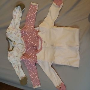 Cloud Island 3pk Sleep and Play Footies